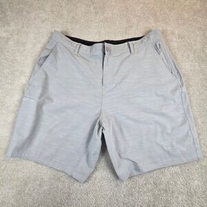 AFTCO Fishing Shorts Men's‎ 40 Gray Heathered Performance Stretch 9 In. Boating